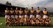 20 May 2000; The Wexford team prior to the Bank of Ireland Leinster Senior Football Championship Group Stage Round 3 match between Wicklow and Wexford at Aughrim County Ground in Aughrim, Wicklow. Photo by Matt Browne/Sportsfile