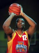 14 December 2000; Anthony Jenkins of Notre Dame during the ESB Men's Superleague Basketball match between Tralee and Notre Dame in Tralee, Kerry. Photo by Brendan Moran/Sportsfile