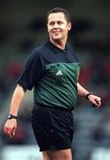 3 December 2000; Referee Aidan O'Regan during the Eircom League Premier Division match between Bohemians and Derry City at Dalymount Park in Dublin. Photo by Ray Lohan/Sportsfile