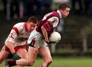 29 April 2000; Anthony Monaghan of Galway during the All-Ireland Under 21 Football Championship Semi-Final match between Galway and Tyrone at Páirc Seán Mac Diarmada in Carrick-On-Shannon, Leitrim. Photo by Damien Eagers/Sportsfile