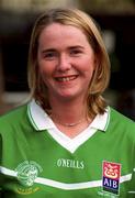 24 November 2000; Anita O'Reilly of Monaghan Harpsduring a Ladies Football headshots session. Photo by Ray McManus/Sportsfile