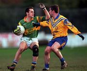 19 November 2000; Barry Malone of Rhode in action against Na Fianna during the AIB Leinster Senior Club Football Championship Semi-Final match between Na Fianna and Rhode at St Conleth's Park in Newbridge, Kildare. Photo by Brendan Moran/Sportsfile
