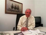 4 June 1998; RTE sports presenter Bill O'Herlihy at work in his RTE Office in Dublin. Photo by David Maher/Sportsfile