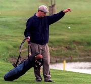 3 May 1996; First round co-leader Bobby Kinsella of Skerries takes a penalty drop from the water at the 2nd hole during the second round of the 1996 Smurfit Irish PGA Championship at the Slieve Russell Golf Club in Ballyconnell, Cavan. Photo by Sportsfile
