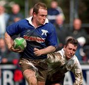 29 April 2000; Denis Hickie of St Mary's in action against Brian Walsh of Cork Constitution during the AIB All-Ireland League Division 1 match between St Mary's and Cork Constitution at Templeville Road in Dublin. Photo by Matt Browne/Sportsfile