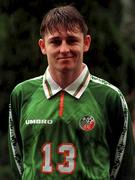 7 May 1998; Desmond Byrne during a Republic of Ireland Under 16 Squad Portraits session. Photo by David Maher/Sportsfile