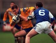 3 December 2000; Dessie Farrell of Na Fianna in action against Ken Walker of O'Hanrahans during the AIB Leinster Club Football Championship Final match between O'Hanrahans and Na Fianna at O'Moore Park in Portlaoise, Laois. Photo by David Maher/Sportsfile