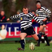 22 January 2000; Emmet Farrell of Blackrock College during the AIB All-Ireland League Division 2 match between Blackrock College and Belfast Harlequins at Stradbrook in Dublin. Photo by Damien Eagers/Sportsfile