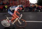 11 July 1998; Federico De Beni of Italy competing in the prologue of the 1998 Tour De France in Dublin. Photo by Ray McManus/Sportsfile