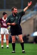 1 October 2000; Referee FinbarrO'Driscoll during the All-Ireland Ladies Junior Football Final match between Down and Galway at Croke Park in Dublin. Photo by Ray McManus/Sportsfile