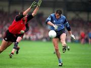18 September 1994; Jack Sheedy of Dublin in action against Eamonn Burns of Down during the Bank of Ireland All-Ireland Senior Football Championship Final match between Down and Dublin at Croke Park in Dublin. Photo by Brendan Moran/Sportsfile