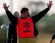 7 November 1996; John Aldridge during a Republic of Ireland training session at Oriel Park in Dundalk. Photo by David Maher/Sportsfile