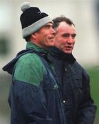3 December 2000; Galway selectorsJohn Connolly, left, and Mike McNamara during the 1999 Oireachtas Hurling Final match between Kilkenny and Galway in Nenagh, Tipperary. Photo by Ray McManus/Sportsfile