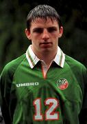 7 May 1998; Jonathan Douglas during a Republic of Ireland Under 16 Squad Portraits session. Photo by David Maher/Sportsfile