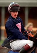16 January 2000; Jockey Joseph Elliott on Mission Lady prior to the Fairyhouse European Breeders Fund Mares Maiden Hurdle at Fairyhouse Racecourse in Meath. Photo by Ray McManus/Sportsfile