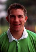 15 November 2000; Justin Bishop of Ireland prior to the &quot;A&quot; Rugby International Friendly match between Ireland A and South Africa A at Thomond Park in Limerick. Photo by Matt Browne/Sportsfile