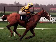 31 December 2000; Michael Mor, with Barry Geraghty up, on their way to winning the O'Dwyers Stillorgan Orchard Novice Hurdle on day three of the Leopardstown Christmas Festival at Leopardstown Racecourse in Dublin. Photo by Ray Lohan/Sportsfile