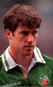 29 May 1996; Kenny Cunningham of Republic of Ireland prior to the International Friendly match between Republic of Ireland and Portugal at Lansdowne in Dublin. Photo by Brendan Moran/Sportsfile