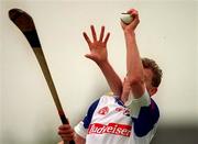 3 June 2000; Kevin Kennedy of New York in action against John Caughey of Down during the Guinness Ulster Senior Hurling Championship Quarter-Final match between Down and New York at Casement Park in Belfast. Photo by Ray McManus/Sportsfile