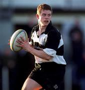 6 January 2001; Andy Dunne of Old Belvedere during the AIB All-Ireland League Divison 2 match between Old Belvedere and Bective Rangers at Anglesea Road in Dublin. Photo by Matt Browne/Sportsfile