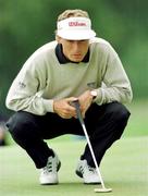 2 July 1996; Bernhard Langer of Germany lines up a putt during the Pro-Am of the 1996 Murphy's Irish Open at Druids Glen Gold Course in Wickow. Photo by David Maher/Sportsfile