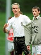 30 August 1996; Manager Mick Mccarthy with Alan Moore during a Republic of Ireland Training Session in Eschen, Liechtenstein. Photo by Ray McManus/Sportsfile