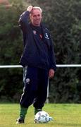 13 November 2000; Manager Mick McCarthy during a Republic of Ireland Training Session at Frank Cooke Park in Glasnevin, Dublin. Photo by David Maher/Sportsfile