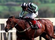 21 April 1997; Midnight Legend, with Richard Johnson up, on his way to winning the Country Pride Champion Novice Hurdle on day on of the Punchestown Festival at Punchestown Racecourse in Kildare. Photo by David Maher/Sportsfile