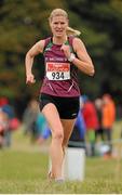 18 October 2015; Pippa Hackett, St.Michael's AC, Co.Laois, in action during the Autumn Open Cross Country. Phoenix Park, Dublin. Picture credit: Tomás Greally / SPORTSFILE