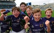 21 October 2015; St Pius X BNS Terenure players celebrate after their win in the Corn na NGearaltach over Bishop Galvin. Allianz Cumann na mBunscol Finals. Croke Park, Dublin. Picture credit: Piaras Ó Mídheach / SPORTSFILE
