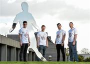 22 October 2015; PFA player of the year nominees, from left, Young Player of the Year nominee Brandon Miele, Shamrock Rovers, Player of the Year nominee Daryl Horgan, Dundalk, Player of the Year nominee Richie Towell, Dundalk, and Goalkeeper of the Year nominee Micheál Schlingermann, Drogheda United, in attendance at PFA nominees for the Player of the Year Awards 2015. National Sports Campus, Abbotstown, Dublin. Picture credit: Matt Browne / SPORTSFILE
