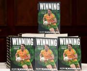 22 October 2015; A general view of books at the launch of 'Winning' by Rory Kavanagh. Mount Errigal Hotel, Ballyraine, Letterkenny, Co. Donegal. Picture credit: Seb Daly / SPORTSFILE