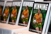 22 October 2015; A general view of books at the launch of 'Winning' by Rory Kavanagh. Mount Errigal Hotel, Ballyraine, Letterkenny, Co. Donegal. Picture credit: Seb Daly / SPORTSFILE