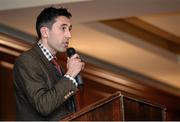 22 October 2015; Author Rory Kavanagh at the launch of his book, titled 'Winning'. Mount Errigal Hotel, Ballyraine, Letterkenny, Co. Donegal. Picture credit: Seb Daly / SPORTSFILE