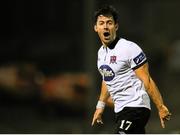 23 October 2015; Richie Towell, Dundalk, celebrates after scoring his side's second goal. SSE Airtricity League Premier Division, Cork City v Dundalk. Turners Cross, Cork. Picture credit: Eóin Noonan / SPORTSFILE