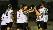 23 October 2015; Richie Towell, Dundalk, celebrates with team mates after scoring his side's second goal. SSE Airtricity League Premier Division, Cork City v Dundalk. Turners Cross, Cork. Picture credit: Eóin Noonan / SPORTSFILE
