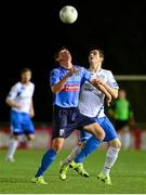 23 October 2015; Ryan Swan, UCD, in action against Ciarán Coll, Finn Harps. SSE Airtricity Promotion Playoff Semi Final First Leg, UCD v Finn Harps. UCD Bowl, UCD, Dublin. Picture credit: Piaras Ó Mídheach / SPORTSFILE