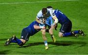 23 October 2015; Richie Vernon, Glasgow Warriors, is tackled by Marty Moore, Leinster. Guinness PRO12, Round 5, Leinster v Glasgow Warriors. RDS, Ballsbridge, Dublin. Picture credit: Ramsey Cardy / SPORTSFILE