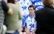 14 June 2009; Jamie Nagle, Waterford, sits on the bench with his team-mates while having the team photograph taken before the game. GAA Hurling Munster Senior Championship Semi-Final, Limerick v Waterford, Semple Stadium, Thurles, Co. Tipperary. Picture credit: Brendan Moran / SPORTSFILE