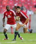 16 June 2009; James Hook, British and Irish Lions, is backed up by team-mate Ugo Monye. Southern Kings VX v British and Irish Lions, Nelson Mandela Bay Stadium, Port Elizabeth, South Africa. Picture credit: Seconds Left  / SPORTSFILE