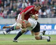 16 June 2009; Simon Shaw, British and Irish Lions, is tackled by Darron Nell, Southern Kings VX. Southern Kings VX v British and Irish Lions, Nelson Mandela Bay Stadium, Port Elizabeth, South Africa. Picture credit: Seconds Left / SPORTSFILE