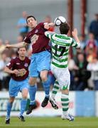 16 June 2009; Paul Shiels, Drogheda United, in action against Greg Cameron, Shamrock Rovers. FAI Ford Cup Third Round Replay, Drogheda United v Shamrock Rovers, United Park, Drogheda, Co. Louth. Photo by Sportsfile
