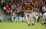 20 June 2009; Damien Hayes, Galway, in action against Eoin Larkin, Kilkenny. GAA Hurling Leinster Senior Championship Semi-Final, Kilkenny v Galway, O'Connor Park, Tullamore, Co. Offaly. Picture credit: Brendan Moran / SPORTSFILE