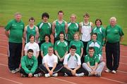 21 June 2009; The Irish athletics team for the 2009 European Youth Olympics. Limerick University, Limerick. Picture credit: Brendan Moran / SPORTSFILE