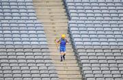 18 June 2009; An Our Ladys BNS player makes his way from the stand. Allianz Cumann na mBunscoil Finals, Our Ladys BNS, Ballinteer, v Scoil Colm, Crumlin, Corn Harry Conlon, Croke Park, Dublin. Picture credit: Brian Lawless / SPORTSFILE