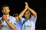 23 October 2015; Michael Funston right, and Josh Mailey, Finn Harps, applaud supporters after the game. SSE Airtricity Promotion Playoff Semi Final First Leg, UCD v Finn Harps. UCD Bowl, UCD, Dublin. Picture credit: Piaras Ó Mídheach / SPORTSFILE
