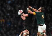 24 October 2015; Brodie Retallick, New Zealand, in action against Duane Vermeulen, South Africa. 2015 Rugby World Cup, Semi-Final, New Zealand v South Africa. Twickenham Stadium, Twickenham, London, England. Picture credit: Ramsey Cardy / SPORTSFILE