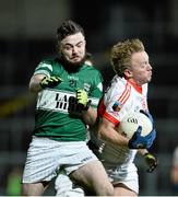 24 October 2015; Richard Maher, Portlaoise, in action against Conor Lawlor, Emo. Laois County Senior Football Championship Final Replay, Portlaoise v Emo. O'Moore Park, Portlaoise, Co. Laois. Picture credit: Sam Barnes / SPORTSFILE