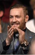 24 October 2015; UFC fighter Conor McGregor in attendance at UFC Fight Night. 3Arena, Dublin. Picture credit: Stephen McCarthy / SPORTSFILE