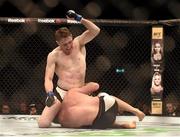 24 October 2015; Darren Till, top, in action against Nicolas Dalby. UFC Fight Night. 3Arena, Dublin. Picture credit: Stephen McCarthy / SPORTSFILE